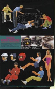 FUJIMI 1/24 技師 / 駕駛人形與車內配件套裝